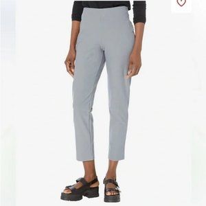 Eileen Fisher Gray Washable Crepe Pull-On Slim Ankle‎ Pants Size XS ~ EUC